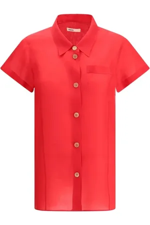 Khaite Mujer, Blusas y Camisas, Rojo, Talla: L