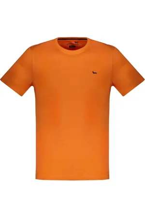 HARMONT&BLAINE Hombre, Camisetas, Naranja, Talla: 2XL