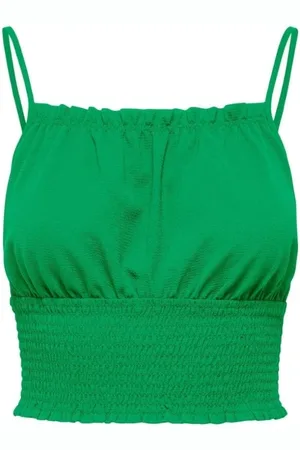 ONLY Mujer, Camisetas, Verde, Talla: XS