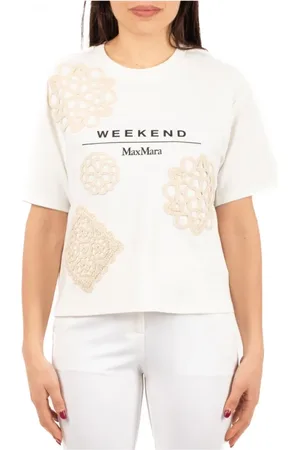 Max Mara Mujer, Camisetas, Blanco, Talla: L
