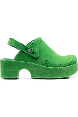 xocoi Mujer, Zapatos, Verde, Talla: 38 EU