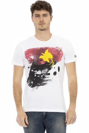 Trussardi Hombre, Camisetas, Blanco, Talla: M