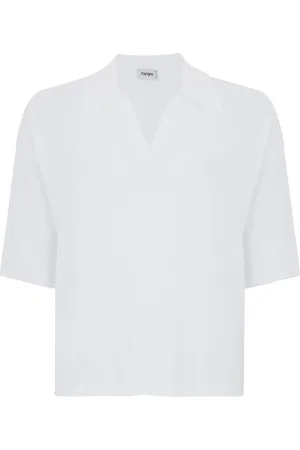 KANGRA CASHMERE Mujer, Camisetas, Blanco, Talla: M