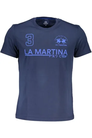 La Martina Hombre, Camisetas, Azul, Talla: M
