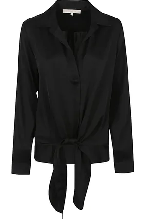 Silk95five Mujer, Blusas y Camisas, Negro, Talla: S
