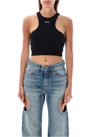 OFF-WHITE Mujer, Camisetas, Negro, Talla: M