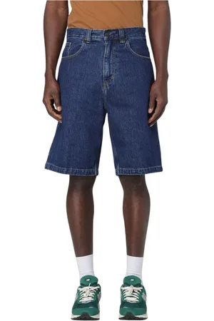 Carhartt Hombre, Pantalones cortos, Azul, Talla: S