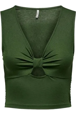 ONLY Mujer, Camisetas, Verde, Talla: M