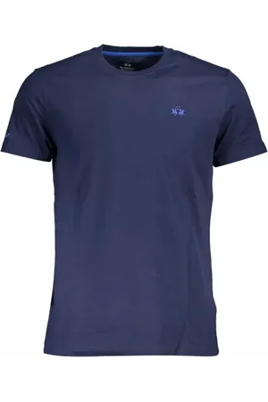 La Martina Hombre, Camisetas, Azul, Talla: XL