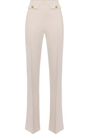 Elisabetta Franchi Mujer, Pantalones, Blanco, Talla: L