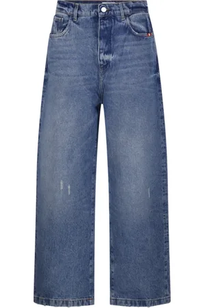 AMISH Hombre, Vaqueros, Azul, Talla: W33