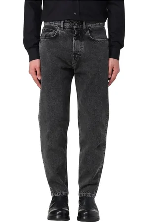 AMISH Hombre, Vaqueros, Negro, Talla: W32