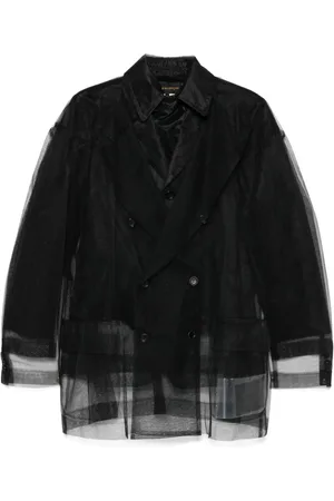 Comme des Garçons Mujer, Chaquetas, Negro, Talla: M