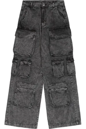 Alpha Industries Mujer, Vaqueros, Gris, Talla: S