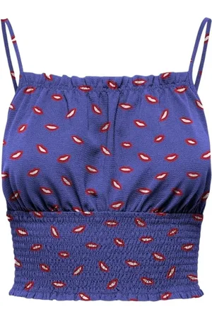 ONLY Mujer, Camisetas, Azul, Talla: M