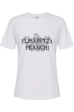 Elisabetta Franchi Mujer, Camisetas, Blanco, Talla: M