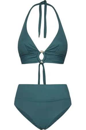 FISICO Mujer, Trajes de baño, Verde, Talla: L