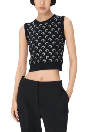 Marine Serre Mujer, Jerseys, Negro, Talla: S