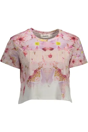 Desigual Mujer, Camisetas, Rosa, Talla: M
