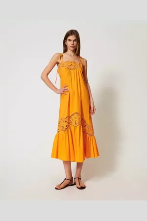 Twin-Set Mujer, Vestidos, Naranja, Talla: M