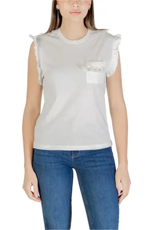 ONLY Mujer, Camisetas, Blanco, Talla: XS