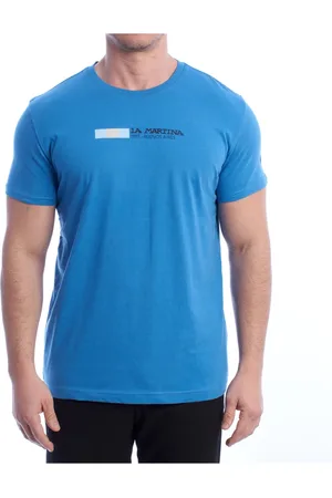 La Martina Hombre, Camisetas, Azul, Talla: L