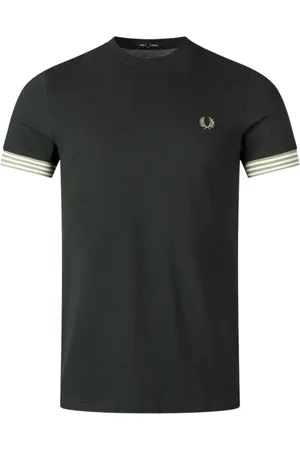 Fred Perry Hombre, Camisetas, Verde, Talla: M