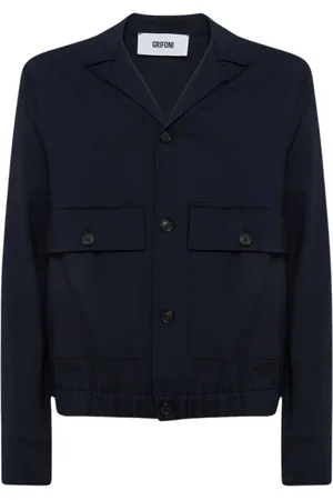 Mauro Grifoni Hombre, Chaquetas, Azul, Talla: L