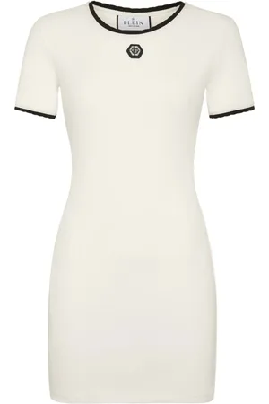 Philipp Plein Mujer, Vestidos, Blanco, Talla: L