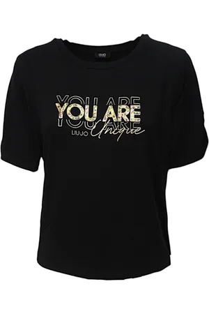 Liu Jo Mujer, Camisetas, Negro, Talla: L