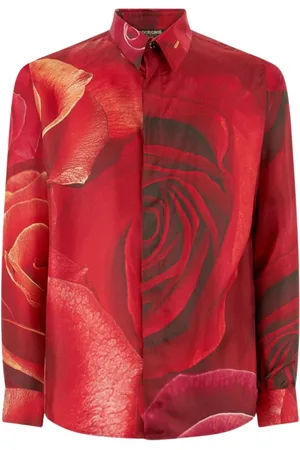 Roberto Cavalli Hombre, Camisas, Rojo, Talla: M