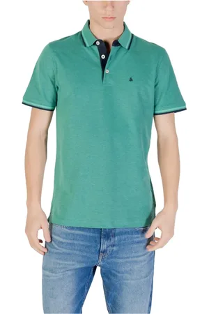 JACK & JONES Hombre, Camisetas, Verde, Talla: L