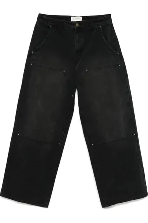 Untitled Artworks Hombre, Vaqueros, Negro, Talla: S