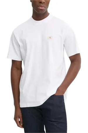 Calvin Klein Hombre, Camisetas, Blanco, Talla: XL
