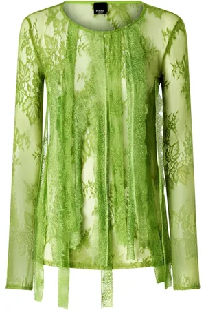 Pinko Mujer, Camisetas, Verde, Talla: L