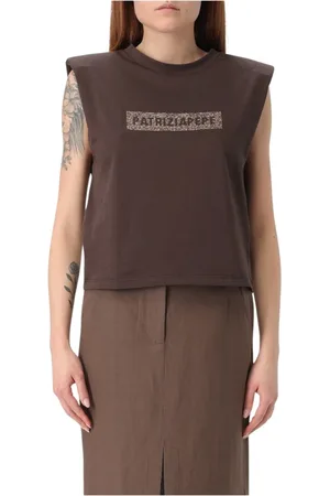 Patrizia Pepe Mujer, Camisetas, Marrón, Talla: XS