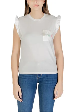 ONLY Mujer, Camisetas, Blanco, Talla: L