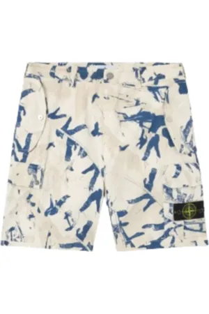 Stone Island Hombre, Pantalones cortos, Blanco, Talla: W31