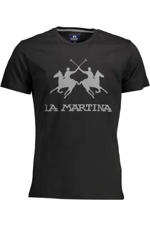 La Martina Hombre, Camisetas, Negro, Talla: XL