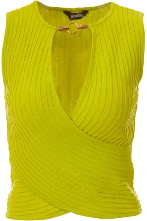 Roberto Cavalli Mujer, Camisetas, Verde, Talla: S