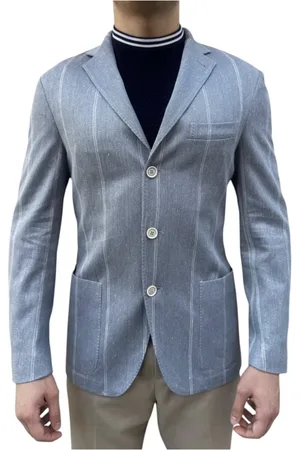 ELEVENTY Hombre, Chaquetas, Azul, Talla: M