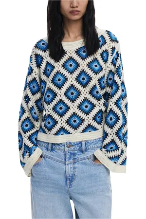 Desigual Mujer, Jerseys, Azul, Talla: L