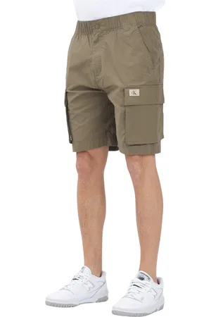 Calvin Klein Hombre, Pantalones cortos, Verde, Talla: W36