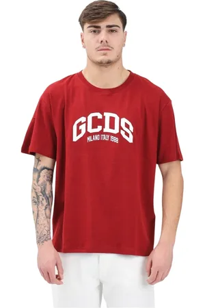 GCDS Hombre, Camisetas, Rojo, Talla: XL