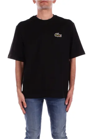 Lacoste Hombre, Camisetas, Negro, Talla: L