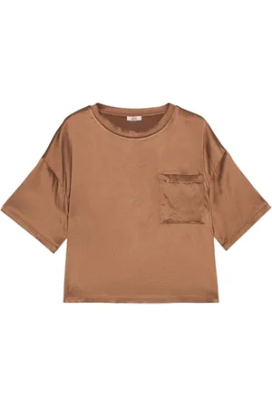 Oltre Mujer, Blusas y Camisas, Marrón, Talla: S