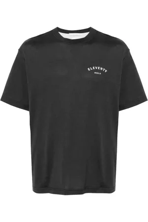 ELEVENTY Hombre, Camisetas, Negro, Talla: L