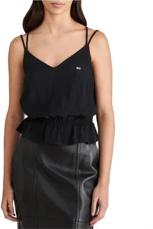 Tommy Hilfiger Mujer, Camisetas, Negro, Talla: XS