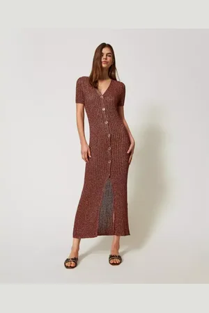 Twin-Set Mujer, Vestidos, Marrón, Talla: M