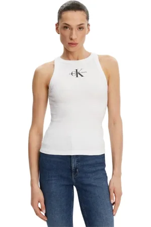 Calvin Klein Mujer, Camisetas, Blanco, Talla: M